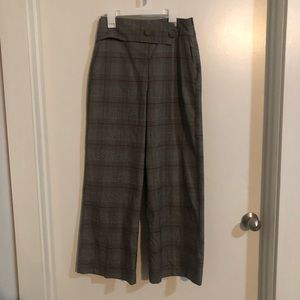 Zara Plaid wide leg trousers high waisted (s)